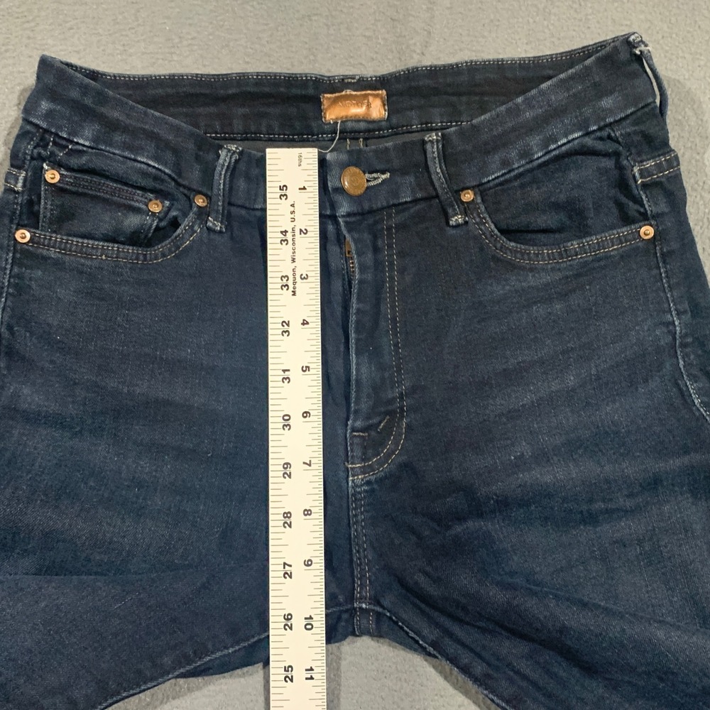 Mother Skinny Jeans Womens 29 Dark Wash Indigo Mid Rise Stretch Denim USA Made - Picture 6 of 8